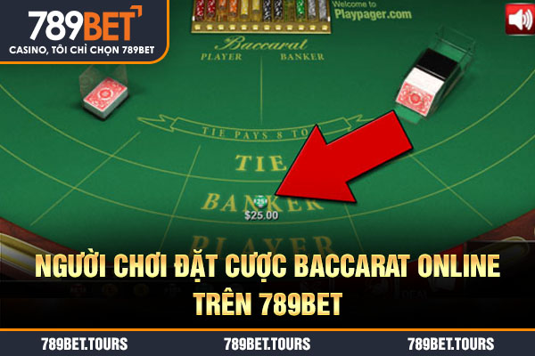 Người chơi đặt cược baccarat online trên 789bet